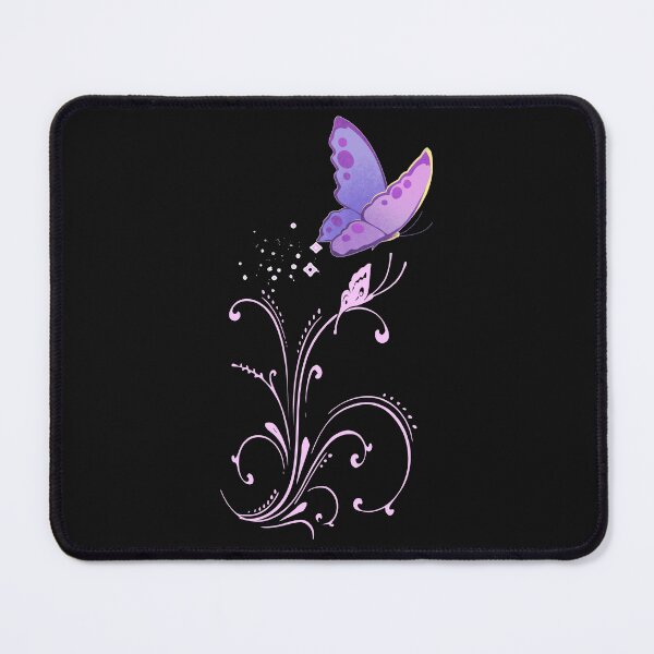 Item preview, Whimsical Purple Butterfly with Pastel Swirls designed and sold by Rehnair.