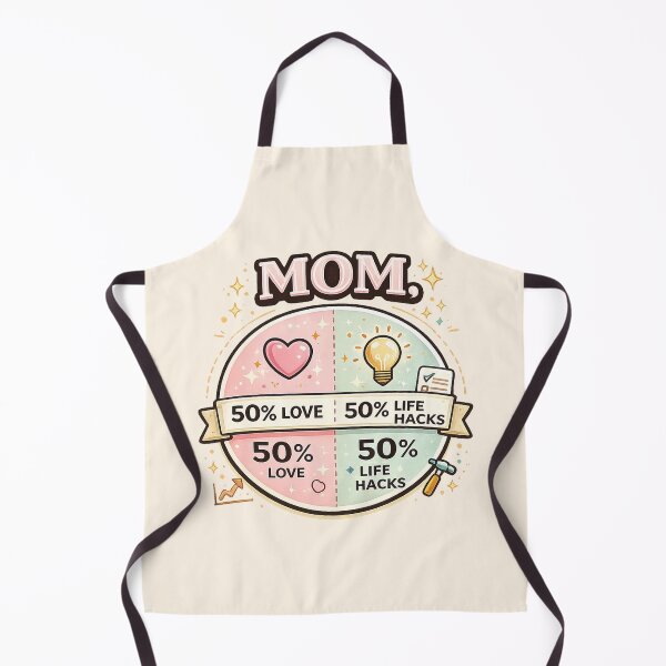 Item preview, Mom 50% Love 50% Life Hacks Funny Mother’s Day Gift Minimal Design designed and sold by warlistop.