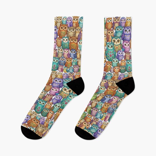 Item preview, World of Colorful Owls designed and sold by TB-73.