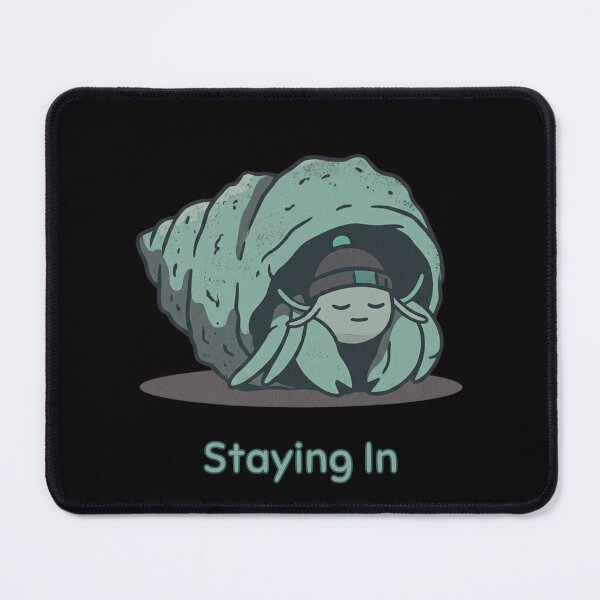 Item preview, Staying In Shirt – Minimal Cozy Funny Vintage Style Casual Tee designed and sold by Mythic Ink Studio.