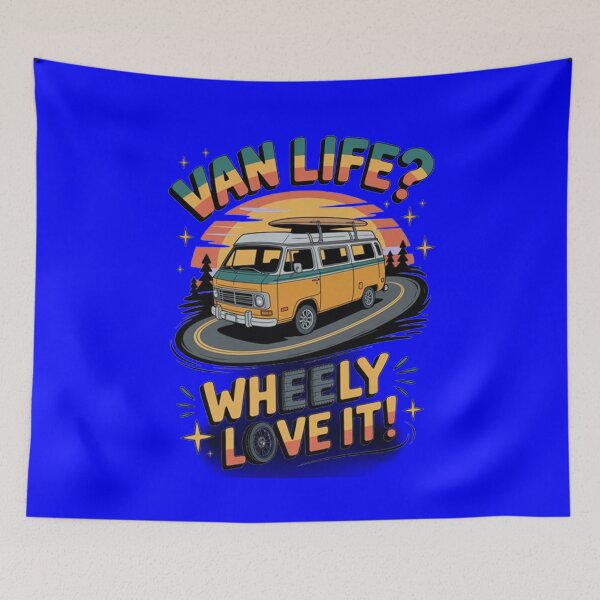 Item preview, Funny Camping Humor Art Design Van Life Wheely  Love It! designed and sold by fantasticdesign.