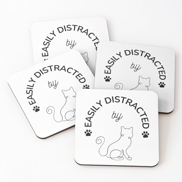 Item preview, Easily Distracted by Cats. Pet Lover designed and sold by everydayplay108.