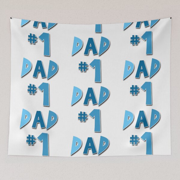 Item preview, Numer One Dad Blue designed and sold by Normbot2000.