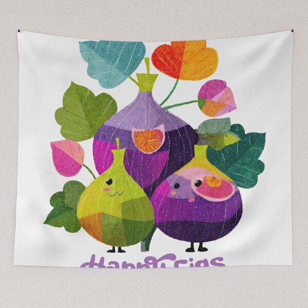 Item preview, Happy Figs – Whimsical Delight designed and sold by ForeverPrintsOK.