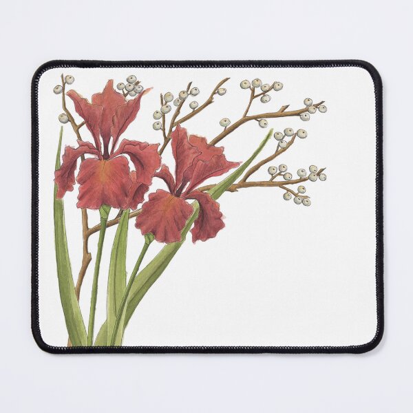 Item preview, Red Iris Flower designed and sold by NaughtyFlorals.