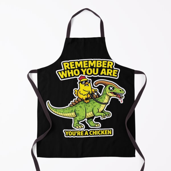 Item preview, Remember Who You Are You’re A Chicken Funny Dinosaur Meme Parasaurolophus designed and sold by VibeOffline Studio.