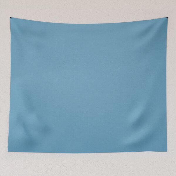 Item preview, Minimalist Sky Blue Solid Color | Calm Light Blue Art designed and sold by Midnight Veil Designs.