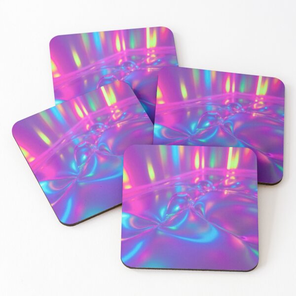 Item preview, Neon Holographic Abstraction Art designed and sold by Nika Art Studio.