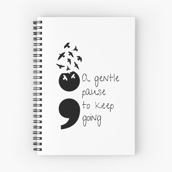 Item preview, Semicolon Project - A gentle pause to keep going designed and sold by bruise+blush.