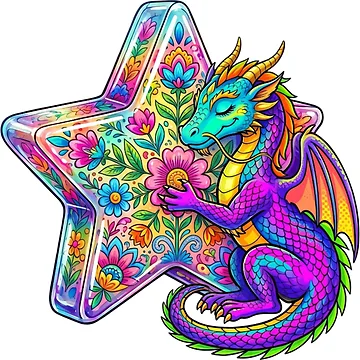 Artwork thumbnail, Star pattern by PP&RAINBOW SHOP