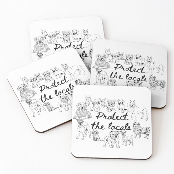 Item preview, Protect the Locals, Dog Lovers, Dog Owner Gift, Dog Breed Designs designed and sold by CCKimShop.