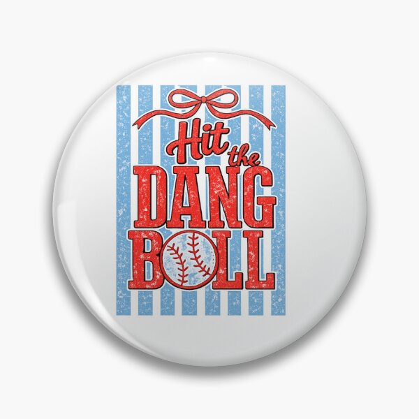 Item preview, Hit The Dang Ball - Funny Softball Player & Heart Design designed and sold by DoodloraStudio.