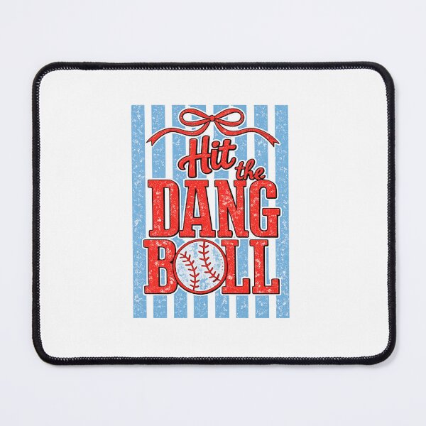 Item preview, Hit The Dang Ball - Funny Softball Player & Heart Design designed and sold by DoodloraStudio.