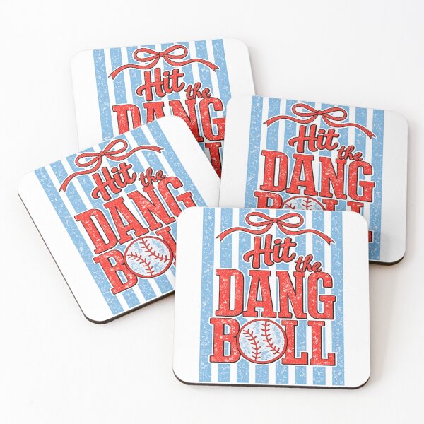 Item preview, Hit The Dang Ball - Funny Softball Player & Heart Design designed and sold by DoodloraStudio.