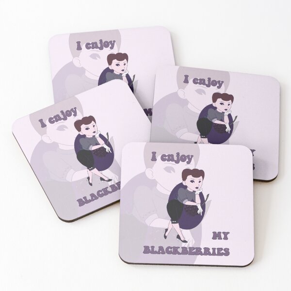Item preview, Old Cartoon Style pin up - Blackberries designed and sold by Juditangelo.
