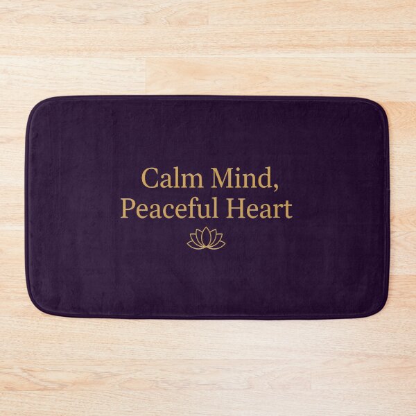 Item preview, Calm Mind Peaceful Heart Buddha Lotus Mindfulness Gift designed and sold by PixelQ.