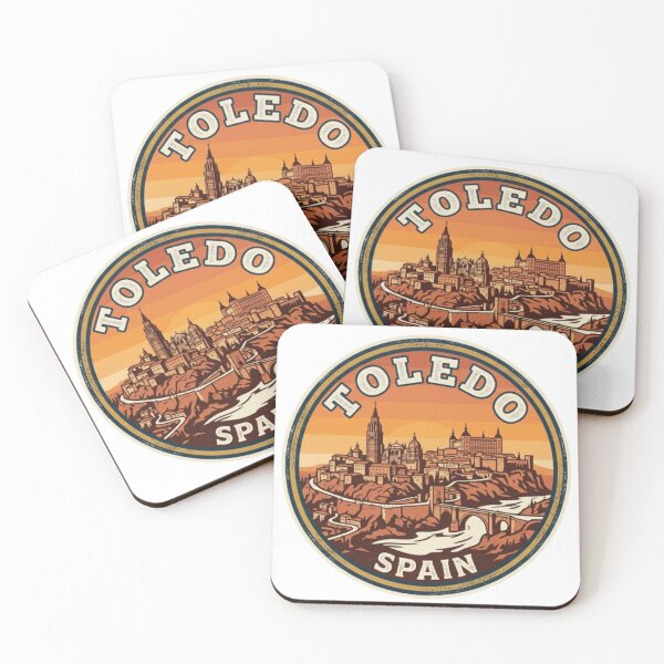 Item preview, Toledo Spain Medieval Skyline Vintage Travel Souvenir designed and sold by Imaginarium of Chaos falcon88 .