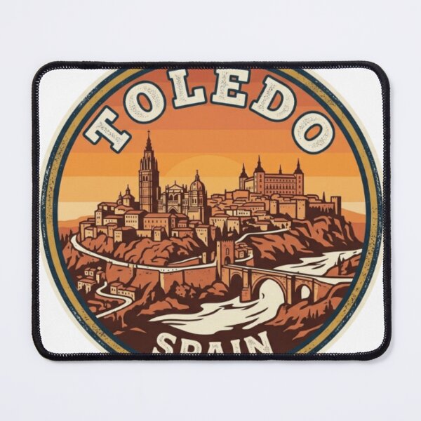 Item preview, Toledo Spain Medieval Skyline Vintage Travel Souvenir designed and sold by Imaginarium of Chaos falcon88 .