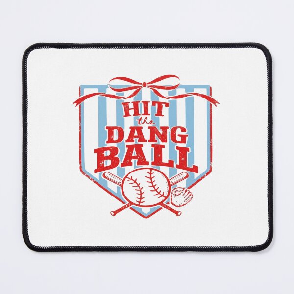 Item preview, Hit The Dang Ball - Funny Softball Player & Heart Design designed and sold by DoodloraStudio.