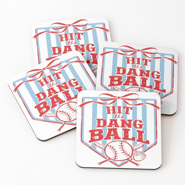 Item preview,  Hit The Dang Ball - Funny Softball Player & Heart Design designed and sold by DoodloraStudio.