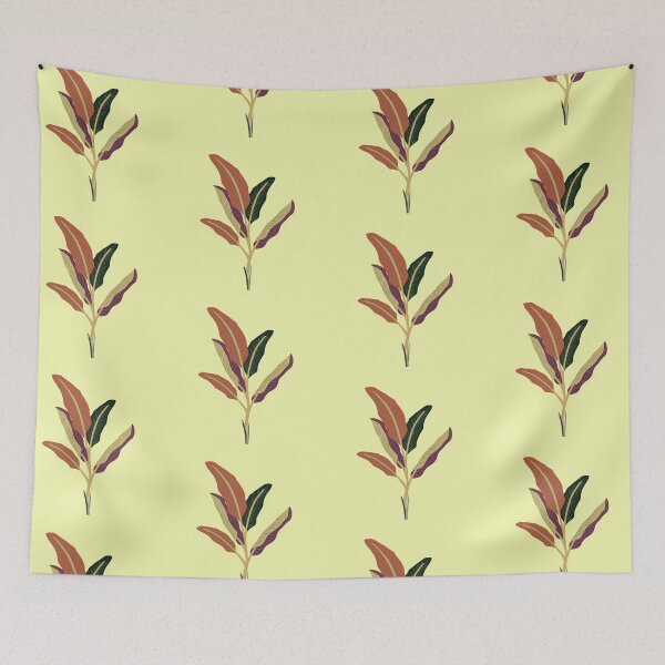Item preview, Vibrant Tropical Leaf Illustration in Colorful Autumn Tones designed and sold by auran14.