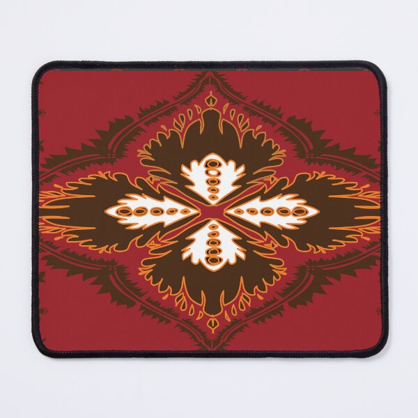 Item preview, Traditional ikat pattern with tribal border designed and sold by AdesignbyG.
