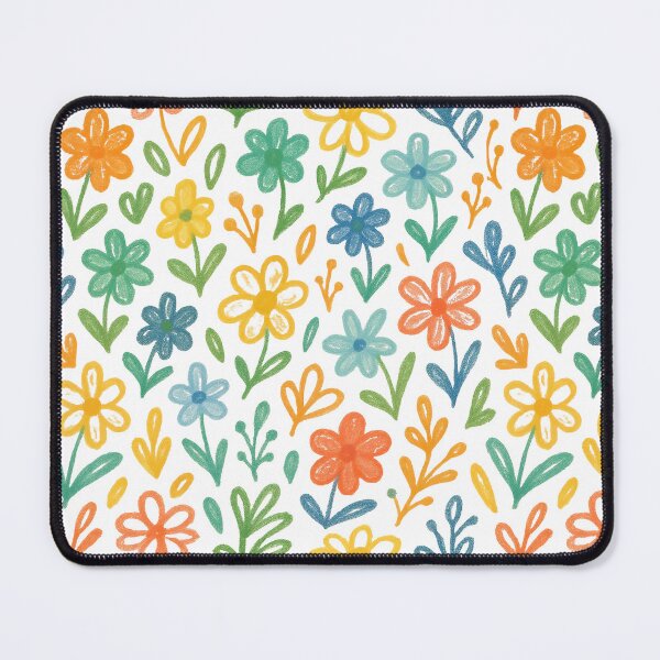 Item preview, Colorful Flowers Illustration Pattern designed and sold by Spring Things.