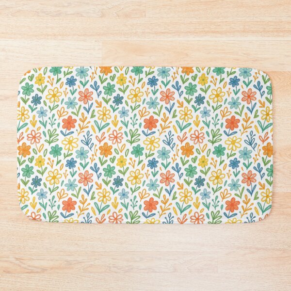 Item preview, Colorful Flowers Illustration Pattern designed and sold by Spring Things.