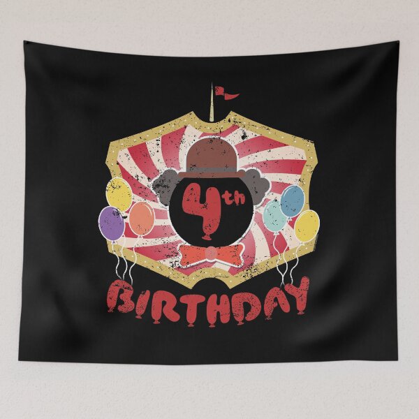 Item preview, Kids Clown Birthday Party 4th Birthday designed and sold by shoppzee.