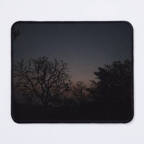 Item preview, Dark Aesthetic Night Sky Silhouette | Moody Nature Landscape | Calm Night Vibes designed and sold by PixelVibe Art.