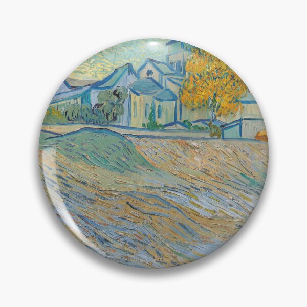 Item preview, Vue De Lasile Et De La Chapelle Saint Paul De Mausole by Vincent van Gogh: Post Impressionist Landscape Poster designed and sold by artofuniverse.