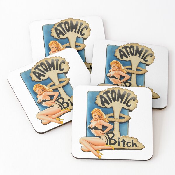 Item preview, Atomic Bombshell Pin-Up Sticker – Retro Vintage Atomic Age Girl Die-Cut Decal designed and sold by PIXEL POP DESIGNS - Beyond the Norm!.