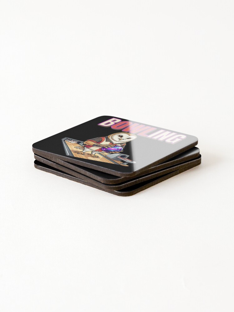 Thumbnail 4 of 5, Coasters (Set of 4), Bowling Design designed and sold by ReneMM.