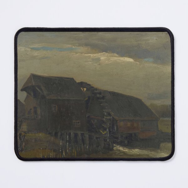 Item preview, Water Mill at Opwetten by Vincent van Gogh: Rustic Post Impressionist Landscape designed and sold by artofuniverse.