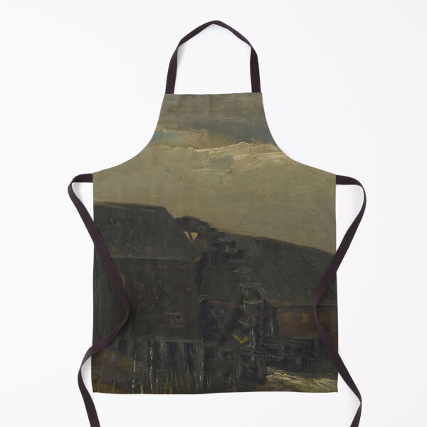 Item preview, Water Mill at Opwetten by Vincent van Gogh: Rustic Post Impressionist Landscape designed and sold by artofuniverse.