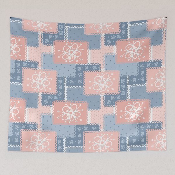 Item preview, Boho patchwork - white  designed and sold by Bonny-Shatwell.