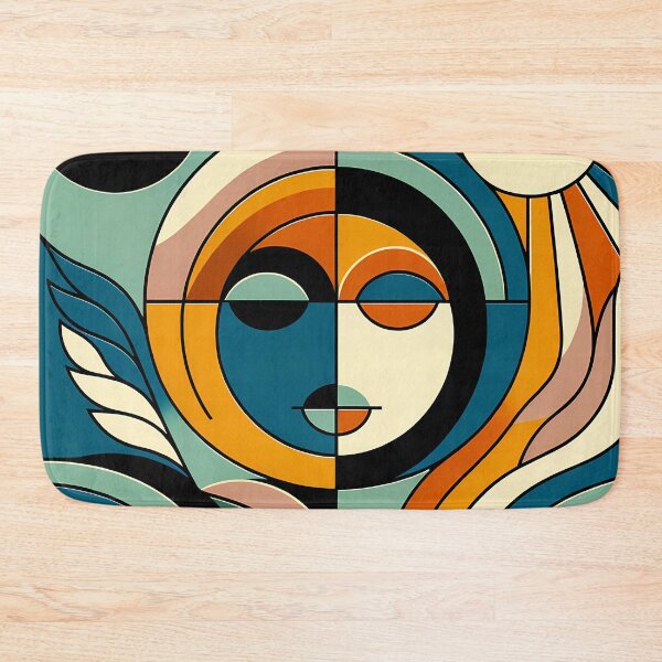 Item preview, Abstract Sun Moon Face Geometry designed and sold by InkSmithery.