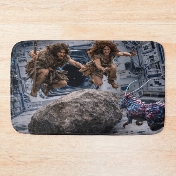 Item preview, Prehistoric Humans Hunt Alien Aboard Spaceship designed and sold by SkirtOnTheMoon.