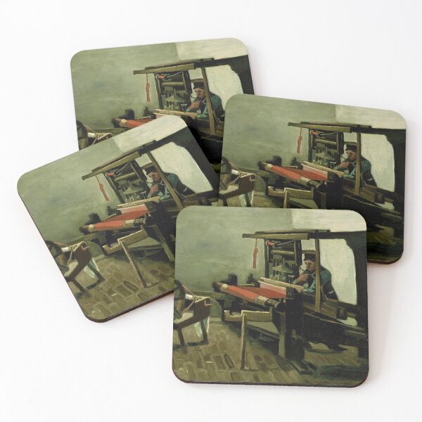 Item preview, Weaver by Vincent van Gogh: Rustic Workshop Fine Art Poster designed and sold by artofuniverse.