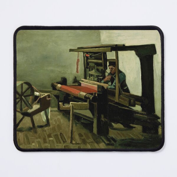 Item preview, Weaver by Vincent van Gogh: Rustic Workshop Fine Art Poster designed and sold by artofuniverse.