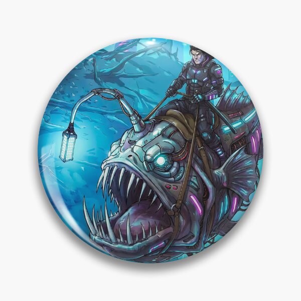 Item preview, Neon Depths: The Cyber-Angler designed and sold by MagicMood Creations.