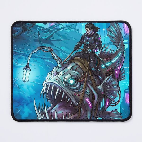Item preview, Neon Depths: The Cyber-Angler designed and sold by MagicMood Creations.
