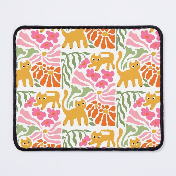 Item preview, Whimsical Floral Cat Garden designed and sold by Spring Things.