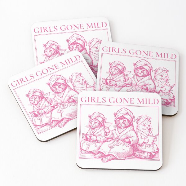 Item preview, Girls Gone Mild Bachelorette Shirt Funny Cat Bachelorette Tee Slumber Party Bach Shirt Girls Trip Spa Pajama Sleepover Tee designed and sold by LessIsLoud.
