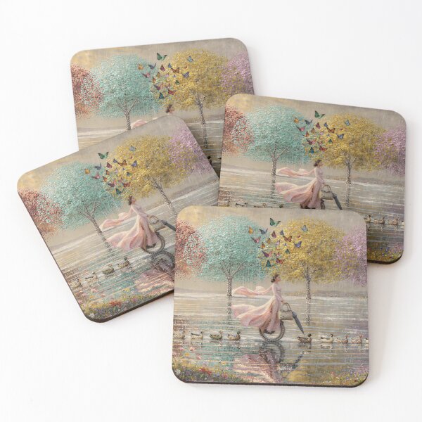 Item preview, Pluviophile Woman Riding a Unicycle in Spring Shower designed and sold by M-Y-A-R-T-.