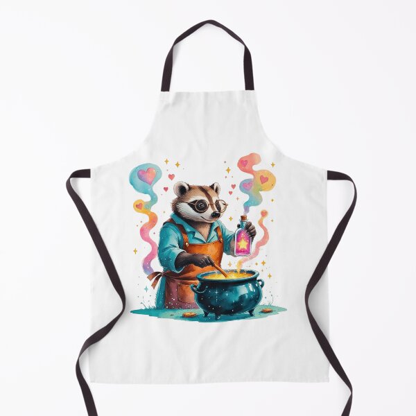 Item preview, Cute Raccoon Alchemist Brewing Love Potion Watercolor designed and sold by AQUILAKREO.