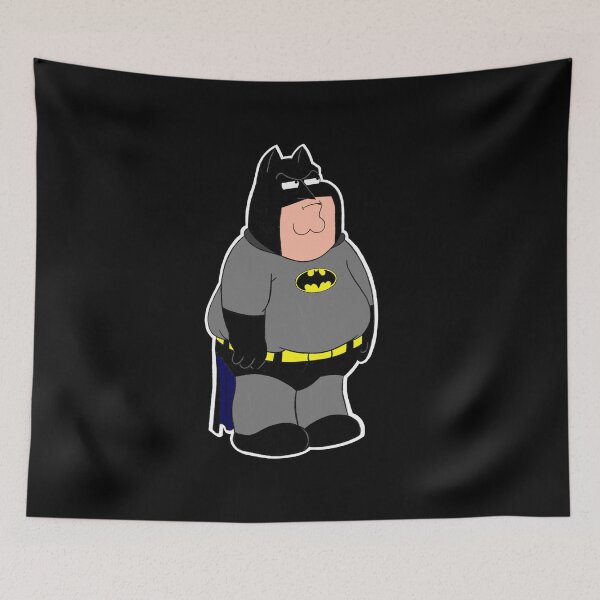 Item preview, Peter Griffin as Batman (outlined) designed and sold by ZERO-MIND.