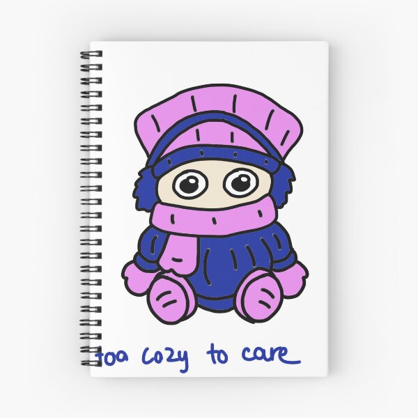 Item preview, Too Cozy to Care Cute Winter Character Illustration designed and sold by Baby-Care.