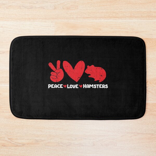Item preview, Peace - Love - Hamsters Animals lover designed and sold by GabbyKash.