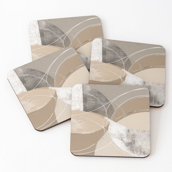 Item preview, 024-002 Warm Taupe and Soft Sand, Image 2 of 3 designed and sold by nikoart001.